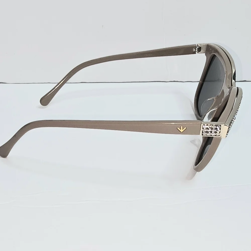 Perverse Camel Color Rhinestone Glasses in Great Condition